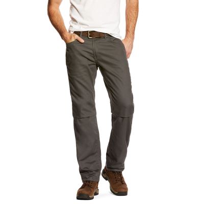 Ariat Work: Rebar M4 Low Rise DuraStretch Canvas 5 Pocket Boot Cut Pantalones Hombre - Gris (AECTH68